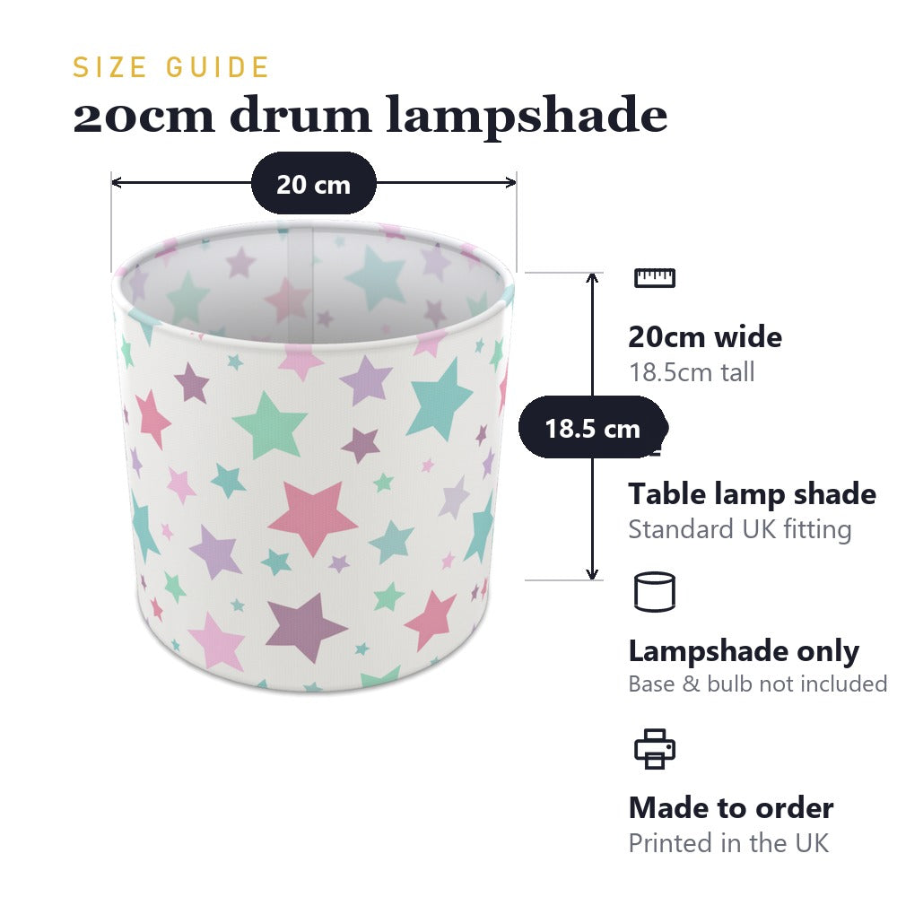 Pastel Stars lampshade