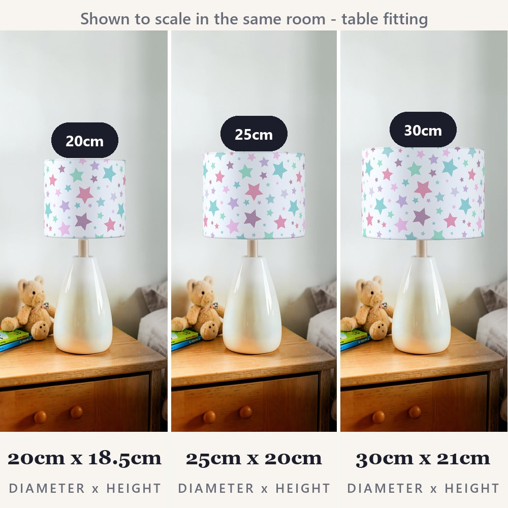 Pastel Stars lampshade