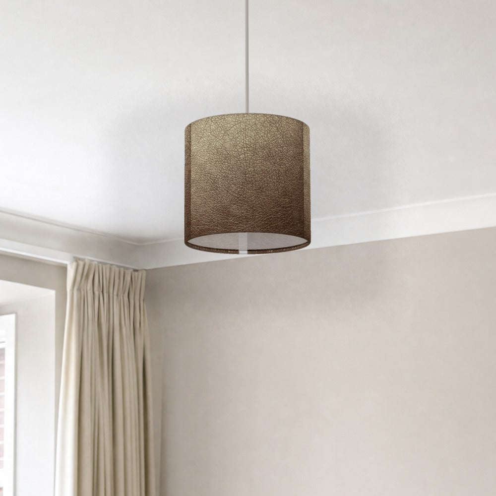 Textured Leather Effect lampshade