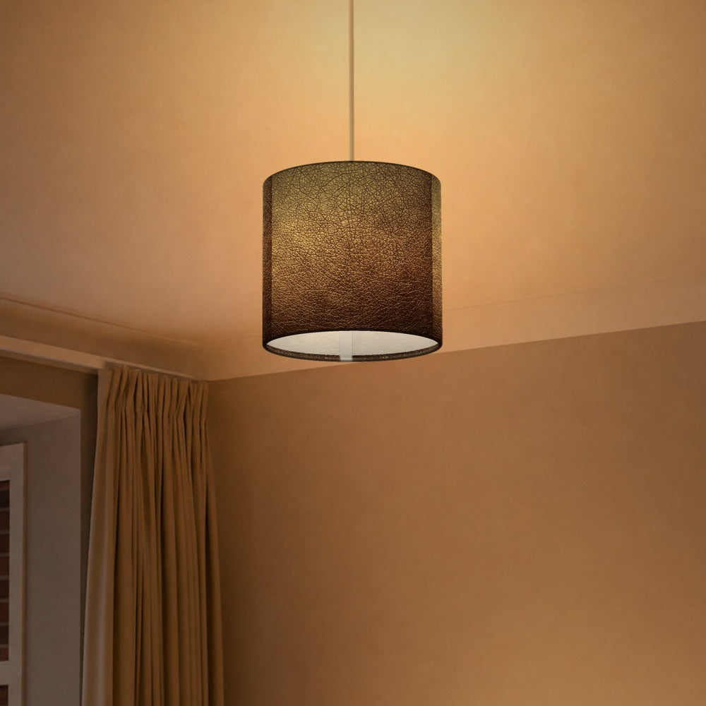 Textured Leather Effect lampshade