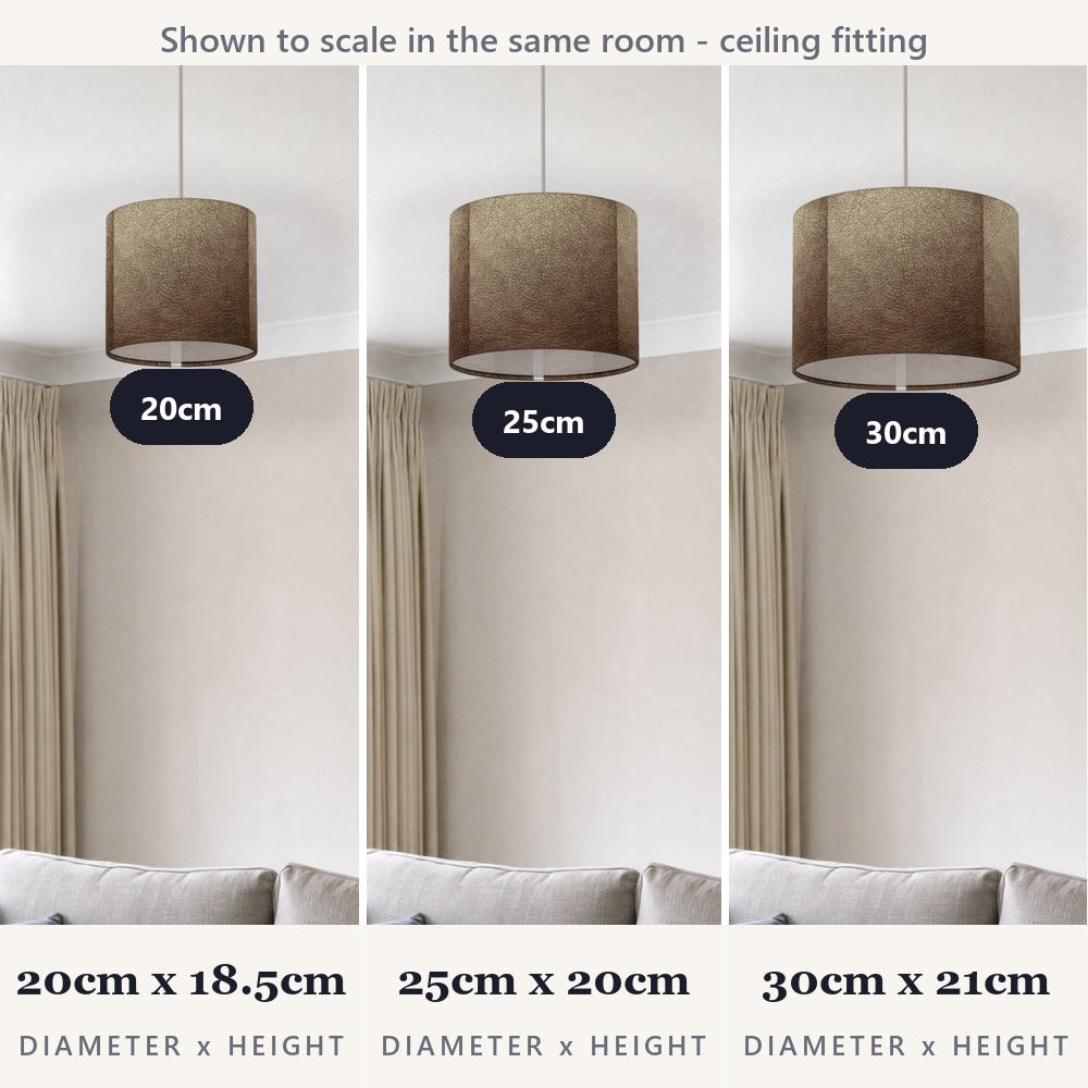 Textured Leather Effect lampshade