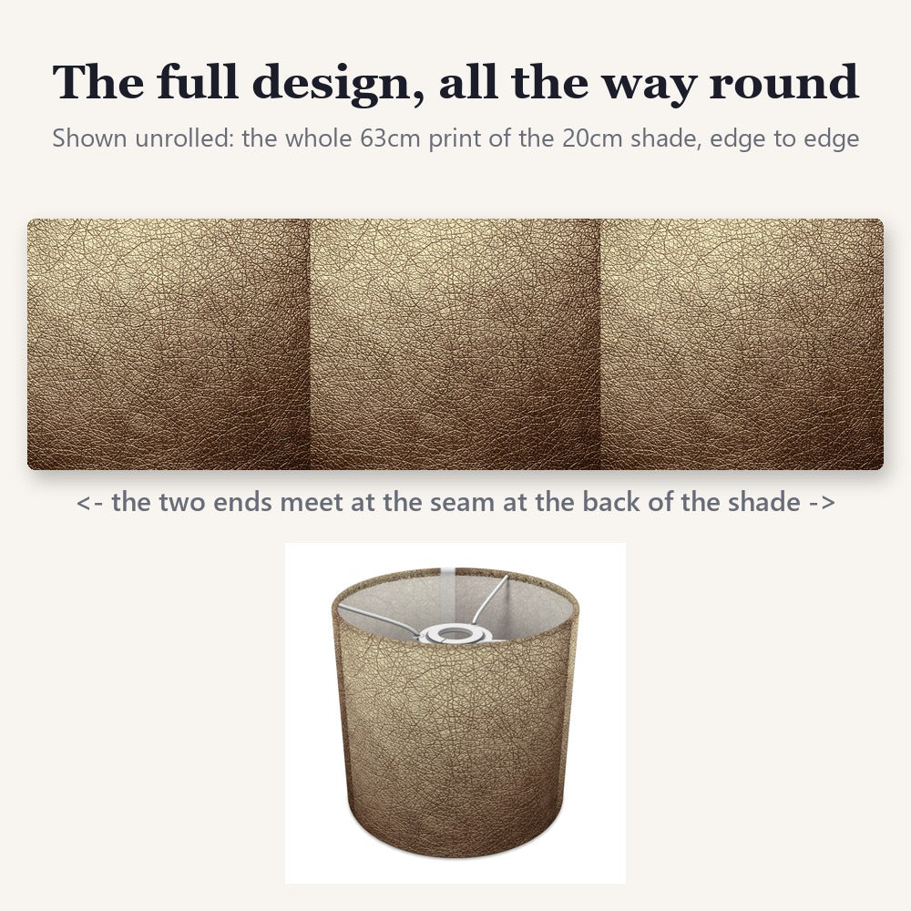 Textured Leather Effect lampshade