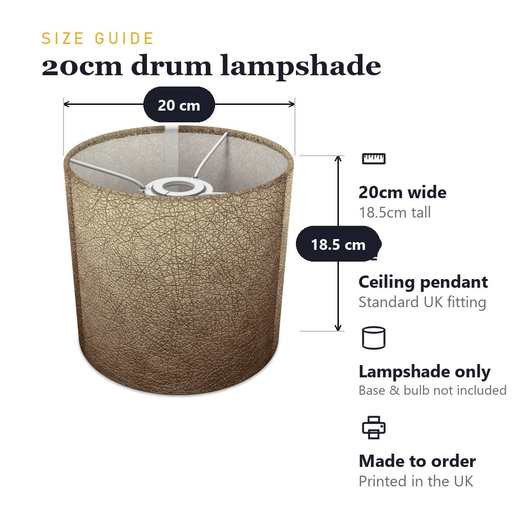 Textured Leather Effect lampshade