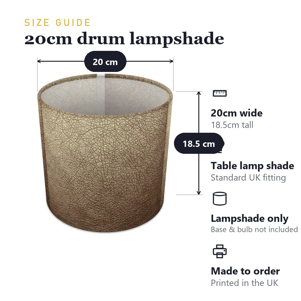 Textured Leather Effect lampshade