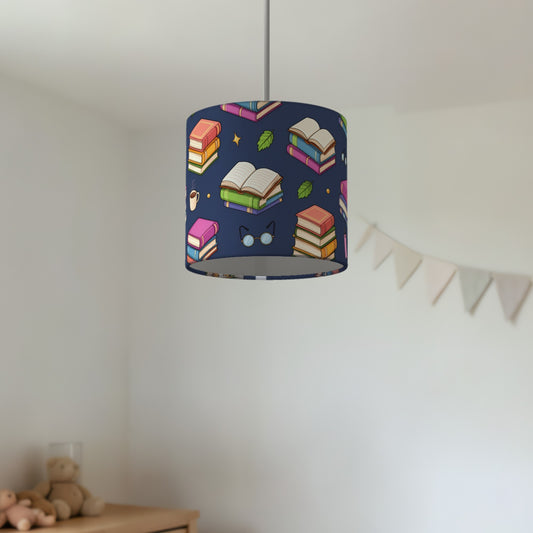 Navy Reading Nook lampshade - 20cm x 18.5cm Ceiling - photo 2
