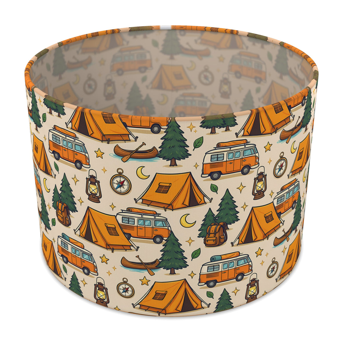 Sand Happy Campers lampshade - 30cm x 21cm Table