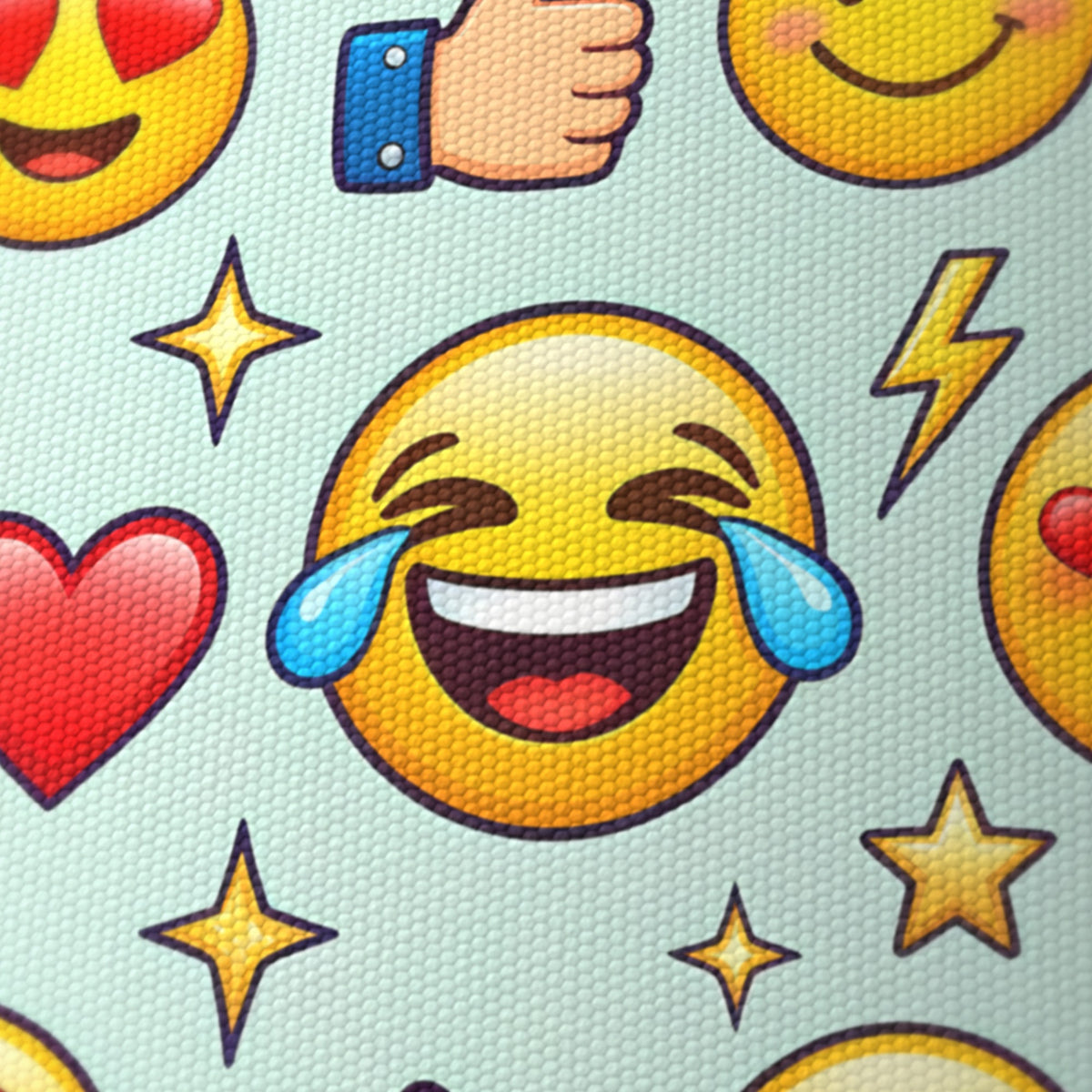 Mint Emoji Party lampshade - 20cm x 18.5cm Ceiling - photo 6