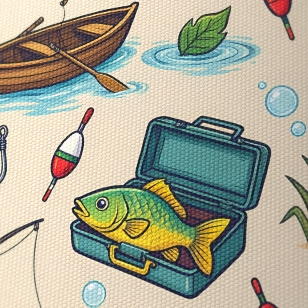 Sand Gone Fishing lampshade - 20cm x 18.5cm Ceiling - photo 6