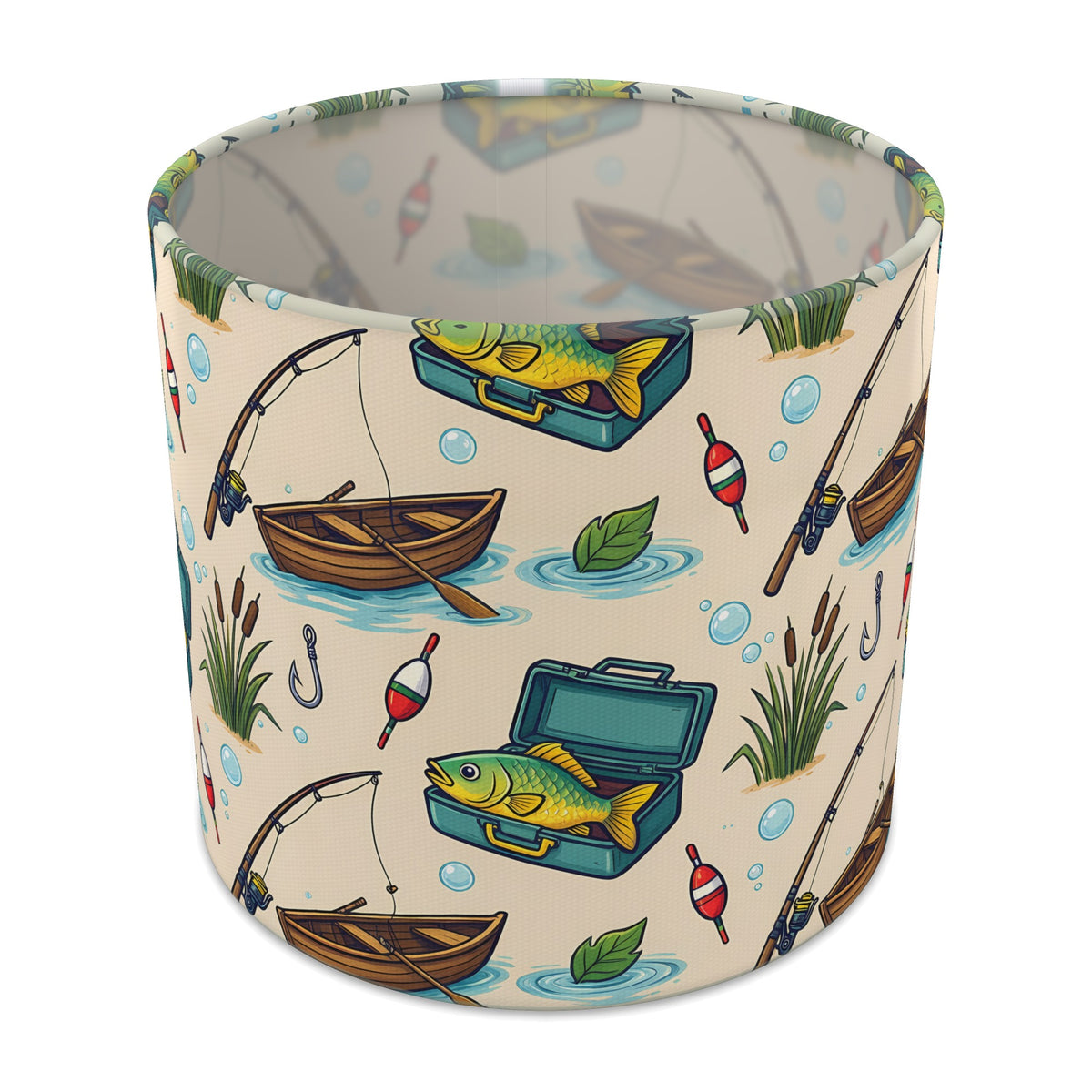 Sand Gone Fishing lampshade - 20cm x 18.5cm Table