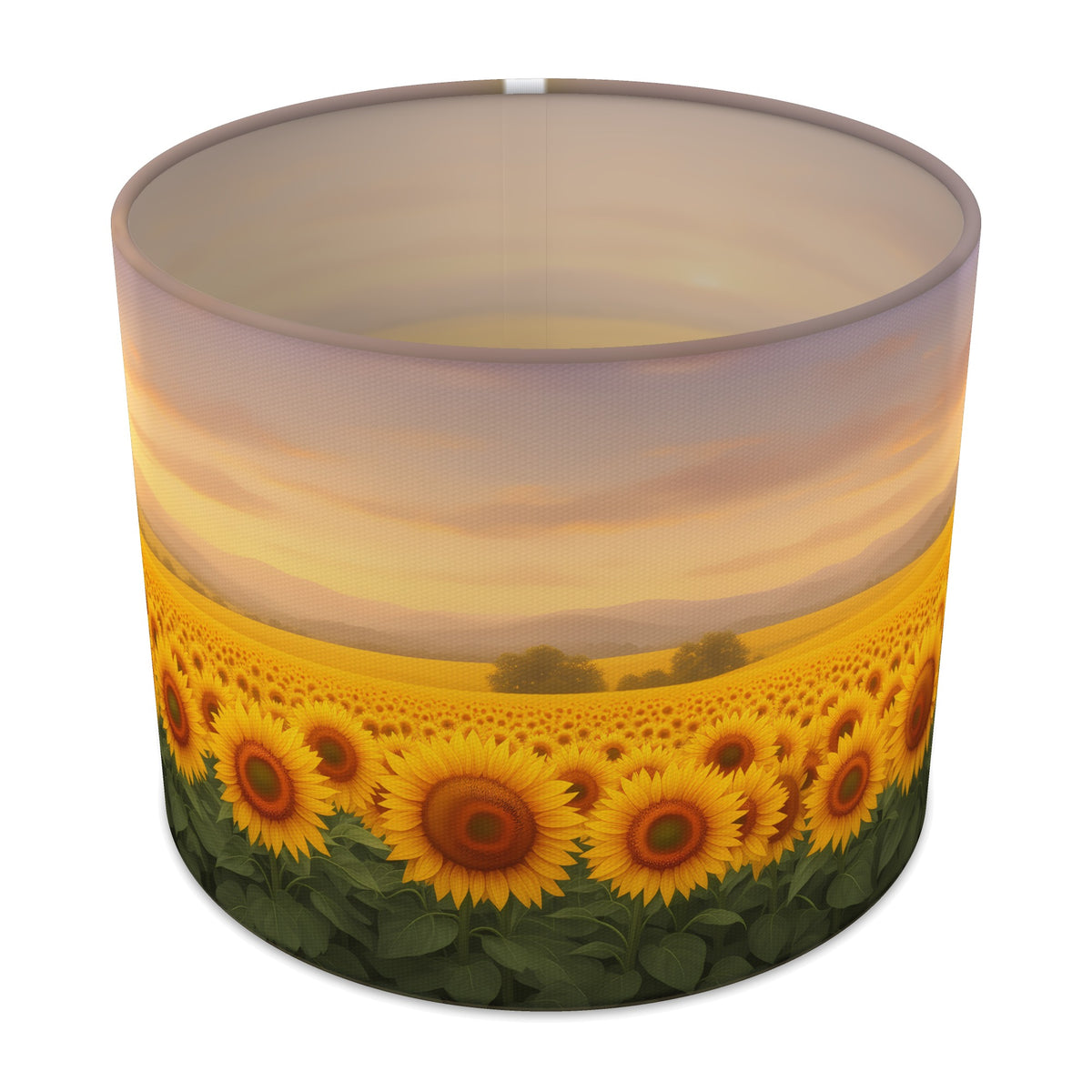 Sunflower Fields Flower Meadow lampshade - 25cm x 20cm Table