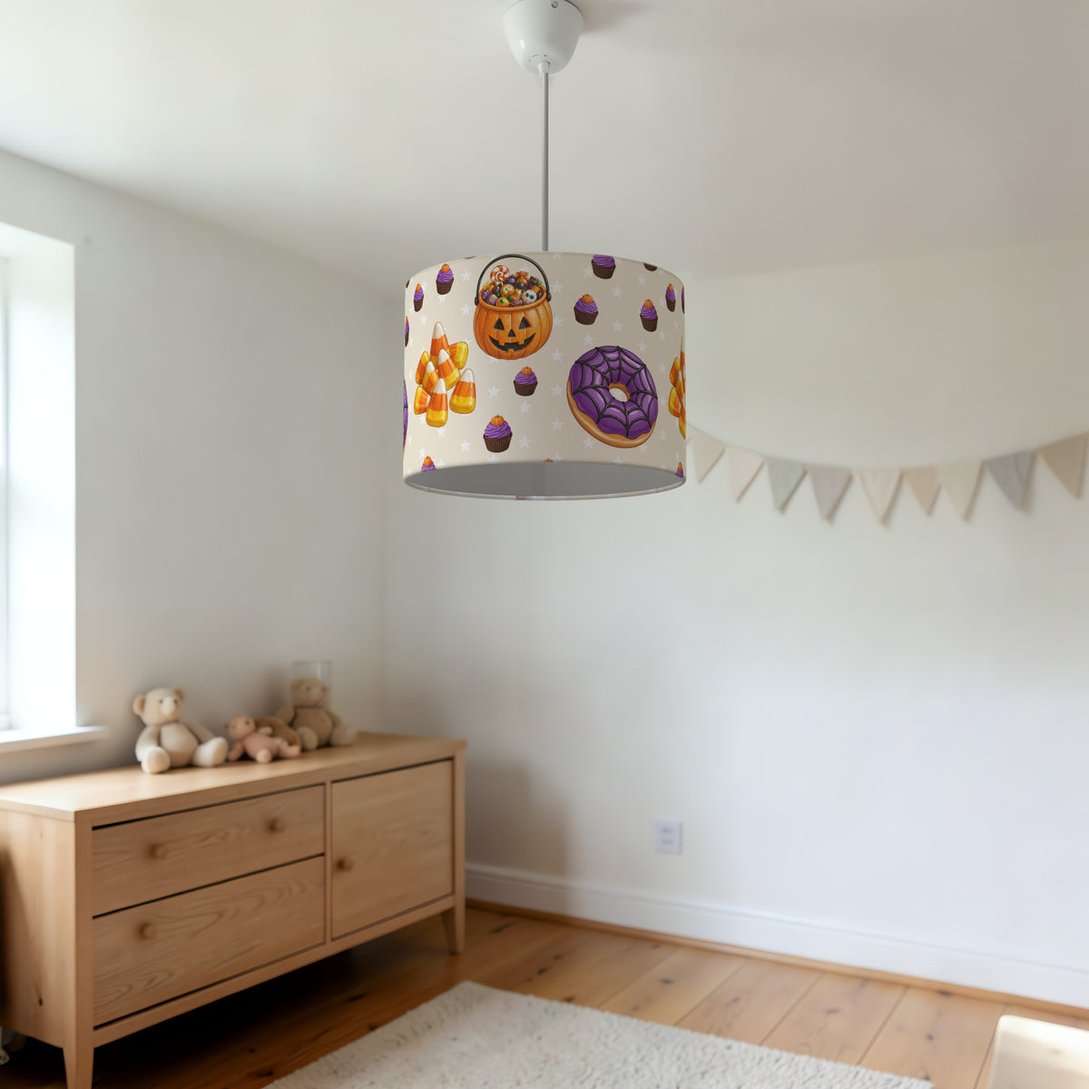 Sand Halloween Food lampshade - 20cm x 18.5cm Ceiling - photo 3