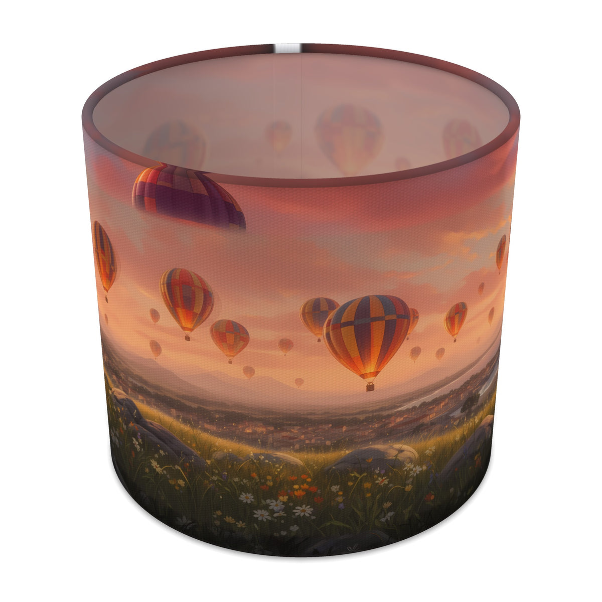 Sunset Flight Balloon Skies lampshade - 20cm x 18.5cm Table