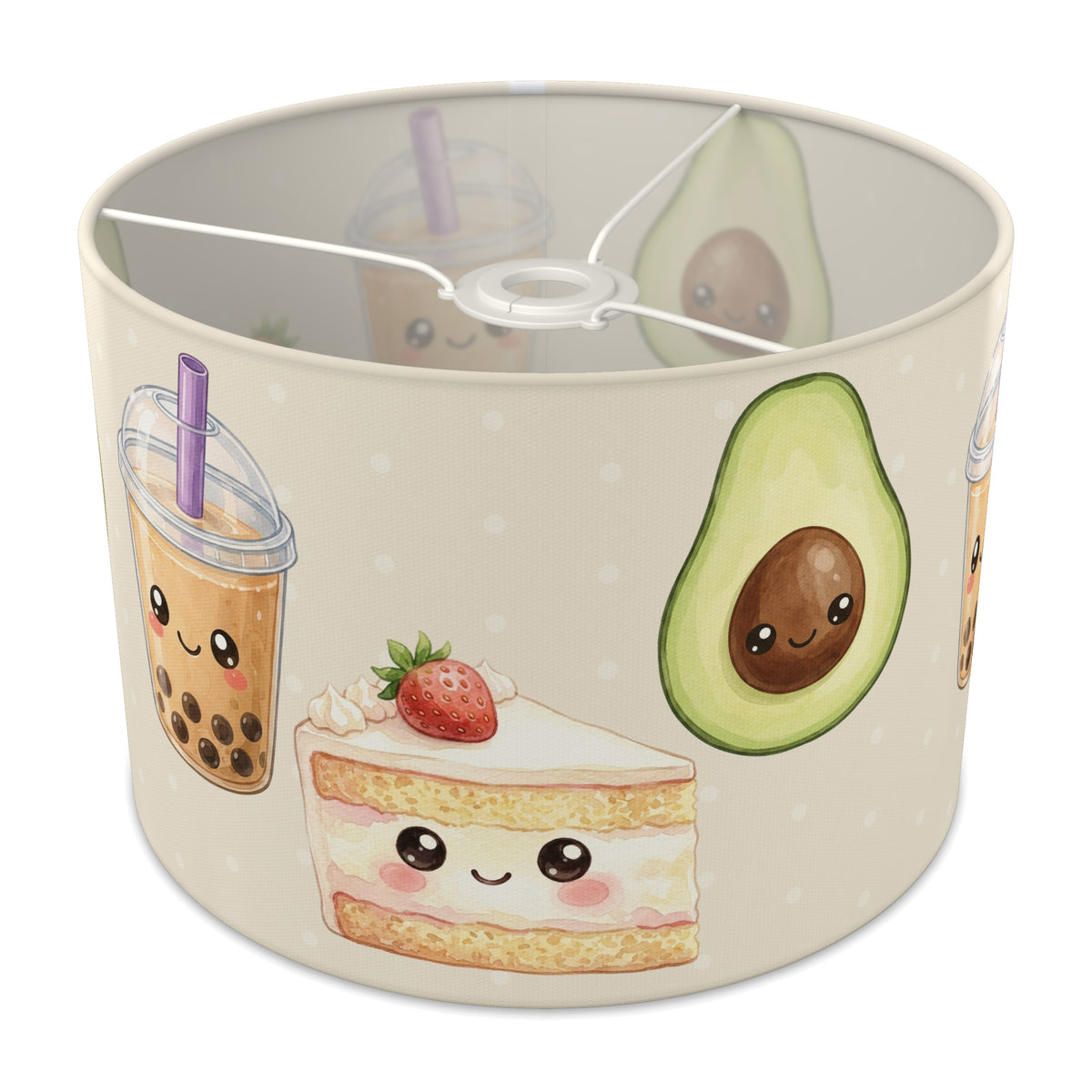 Cream Kawaii Food lampshade - 30cm x 21cm Ceiling