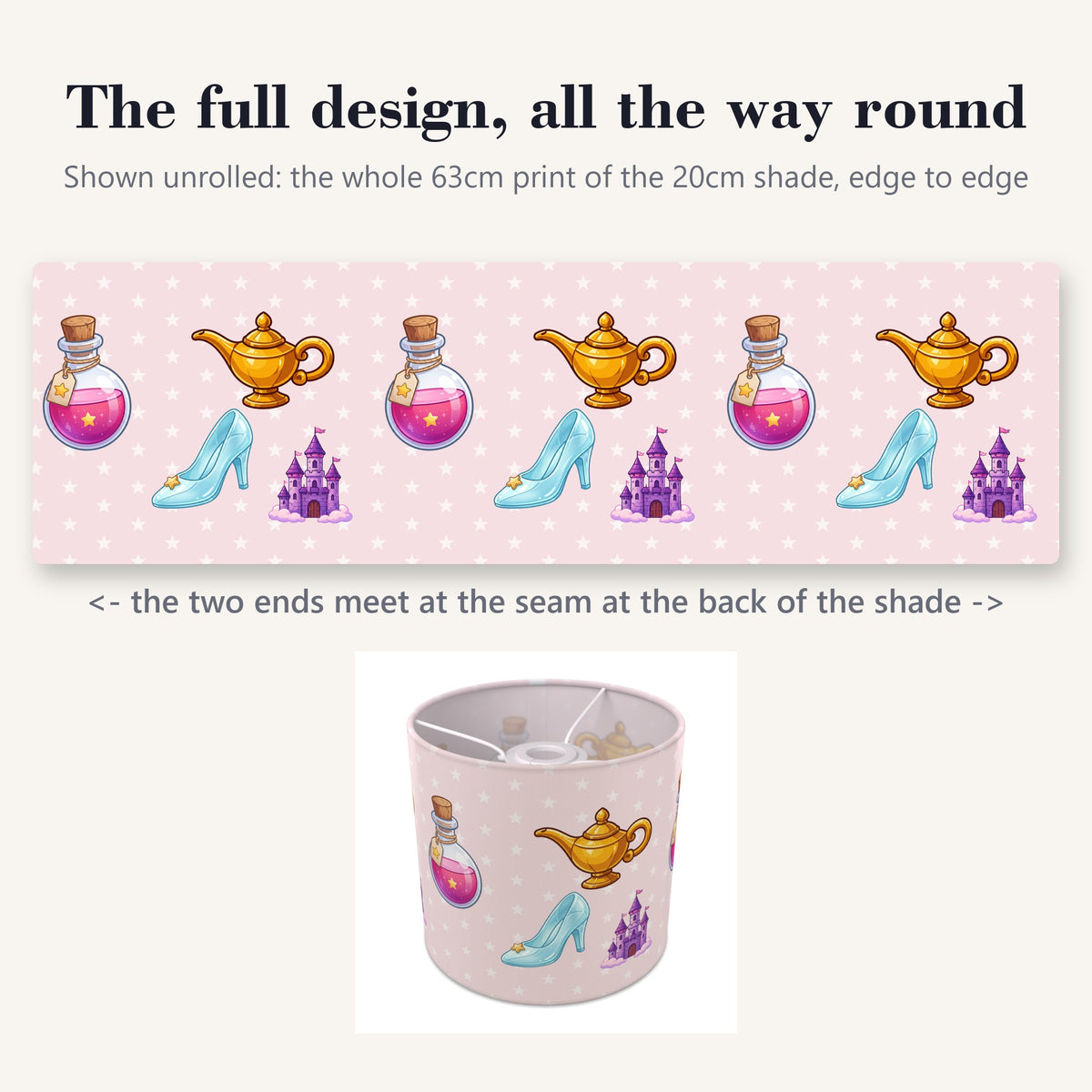 Blush Magic lampshade - 20cm x 18.5cm Ceiling - photo 9