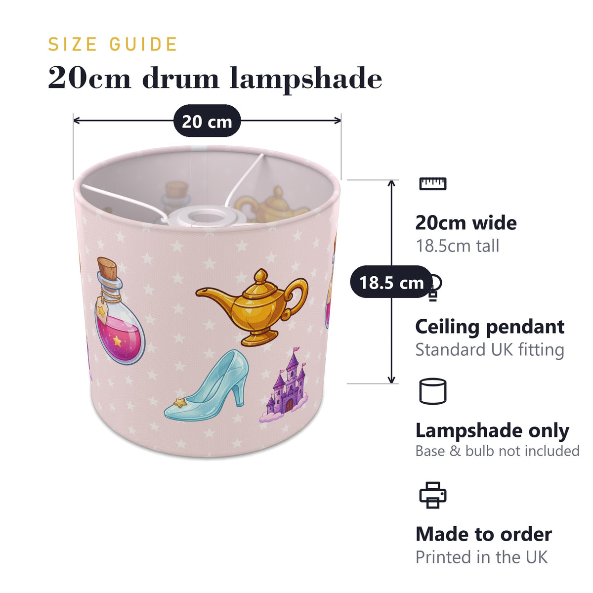 Blush Magic lampshade - 20cm x 18.5cm Ceiling - photo 7