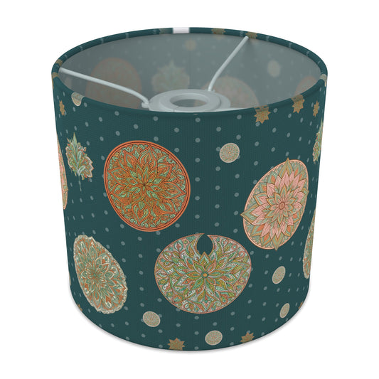 Deepteal Boho Mandala lampshade - 20cm x 18.5cm Ceiling - main photo