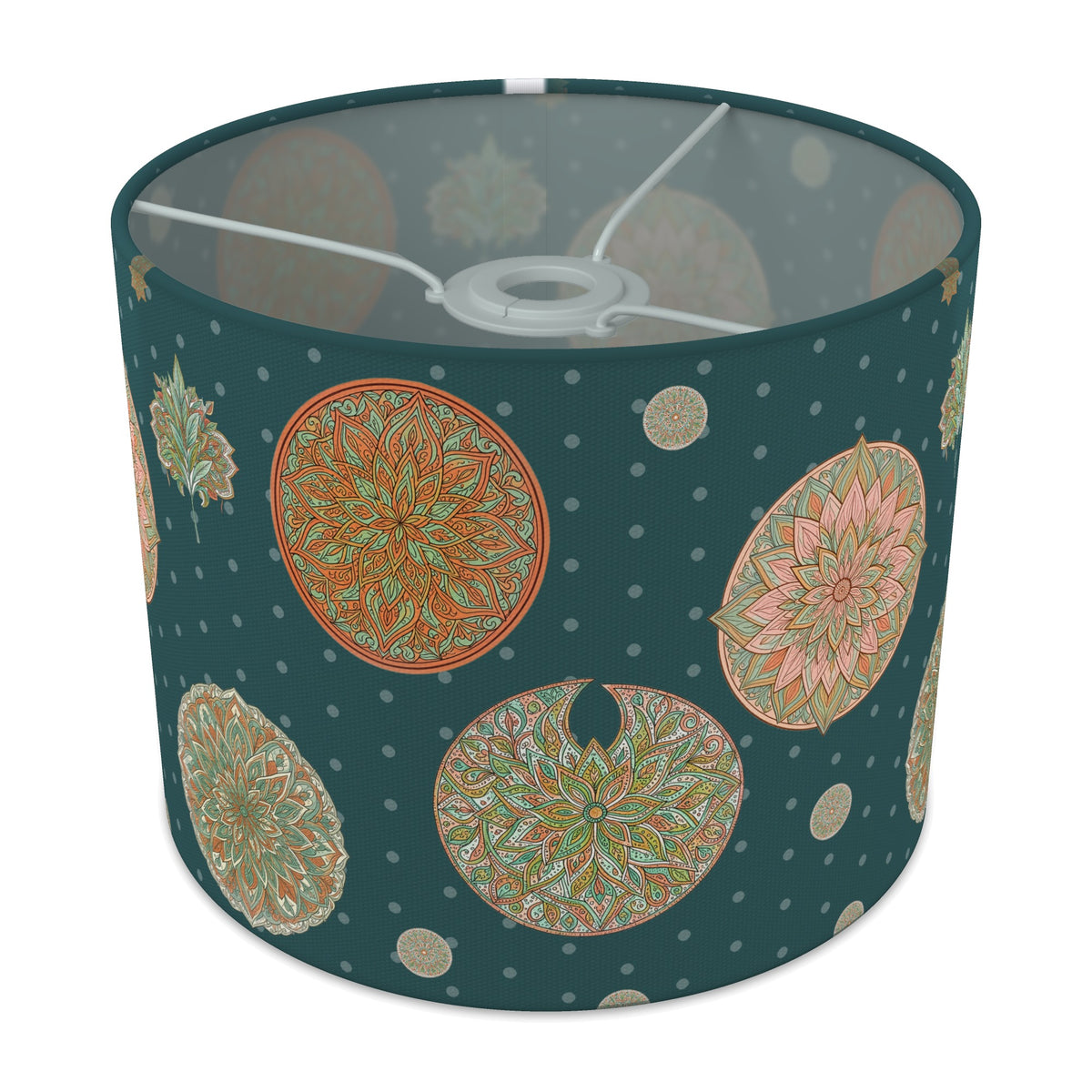 Deepteal Boho Mandala lampshade - 25cm x 20cm Ceiling