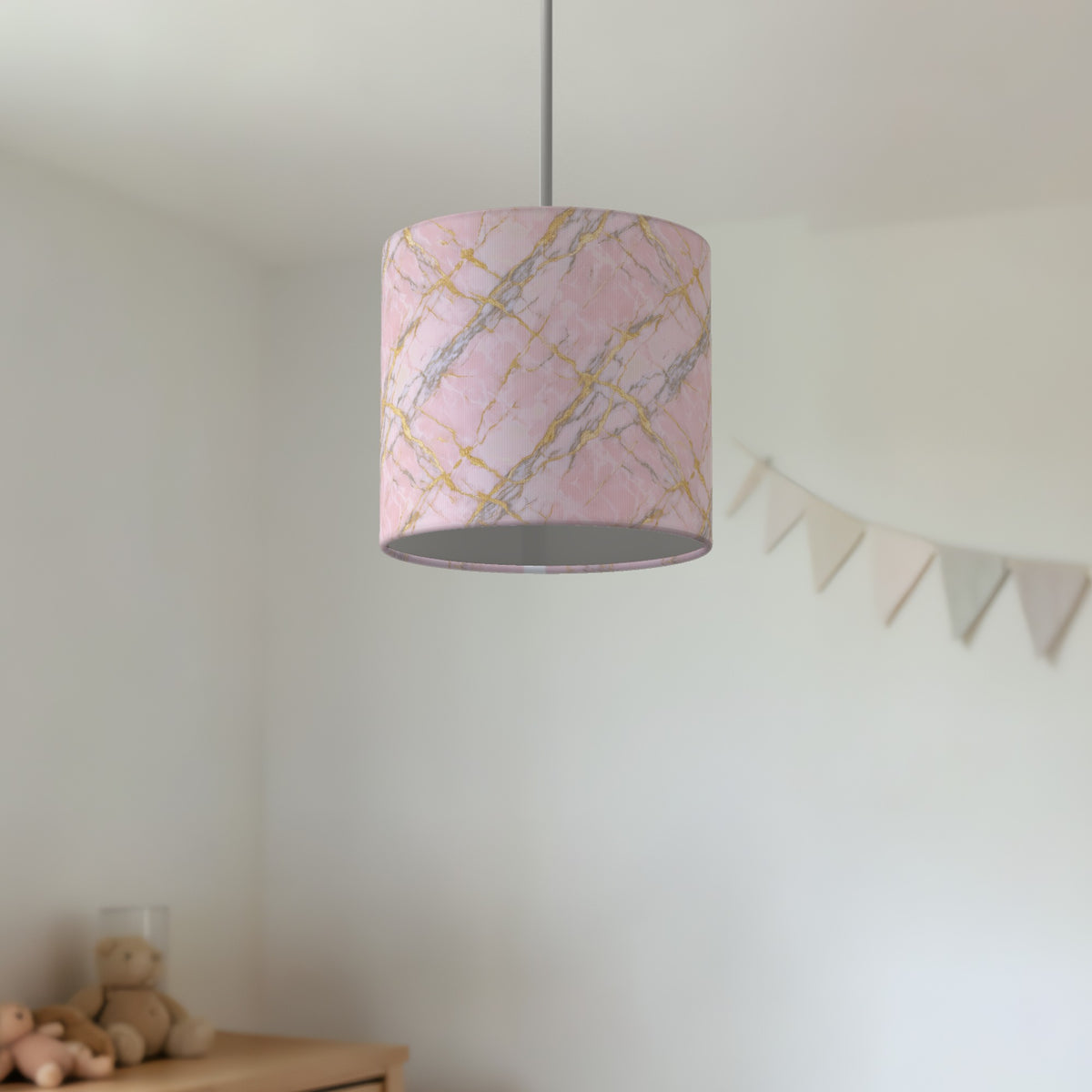 Blush Marble Luxe lampshade - 20cm x 18.5cm Ceiling - photo 2