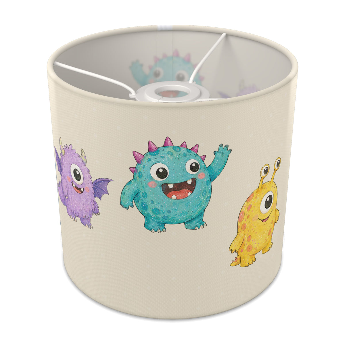 Cream Monsters lampshade - 20cm x 18.5cm Ceiling - main photo