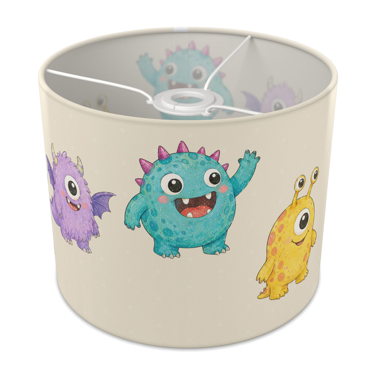 Cream Monsters lampshade - 25cm x 20cm Ceiling