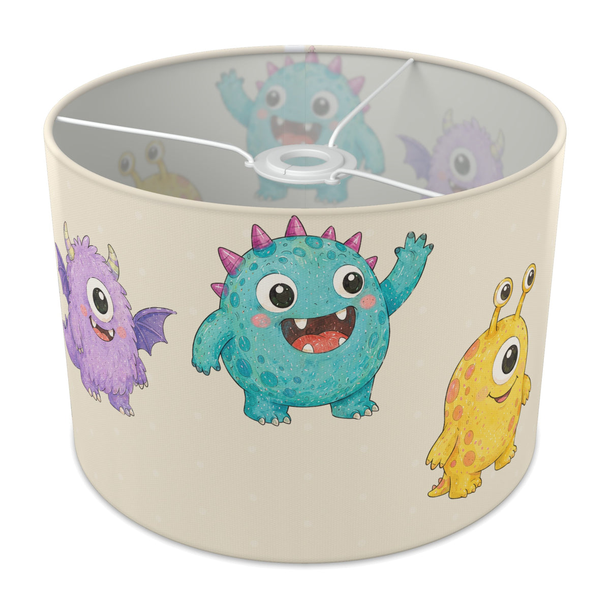 Cream Monsters lampshade - 30cm x 21cm Ceiling