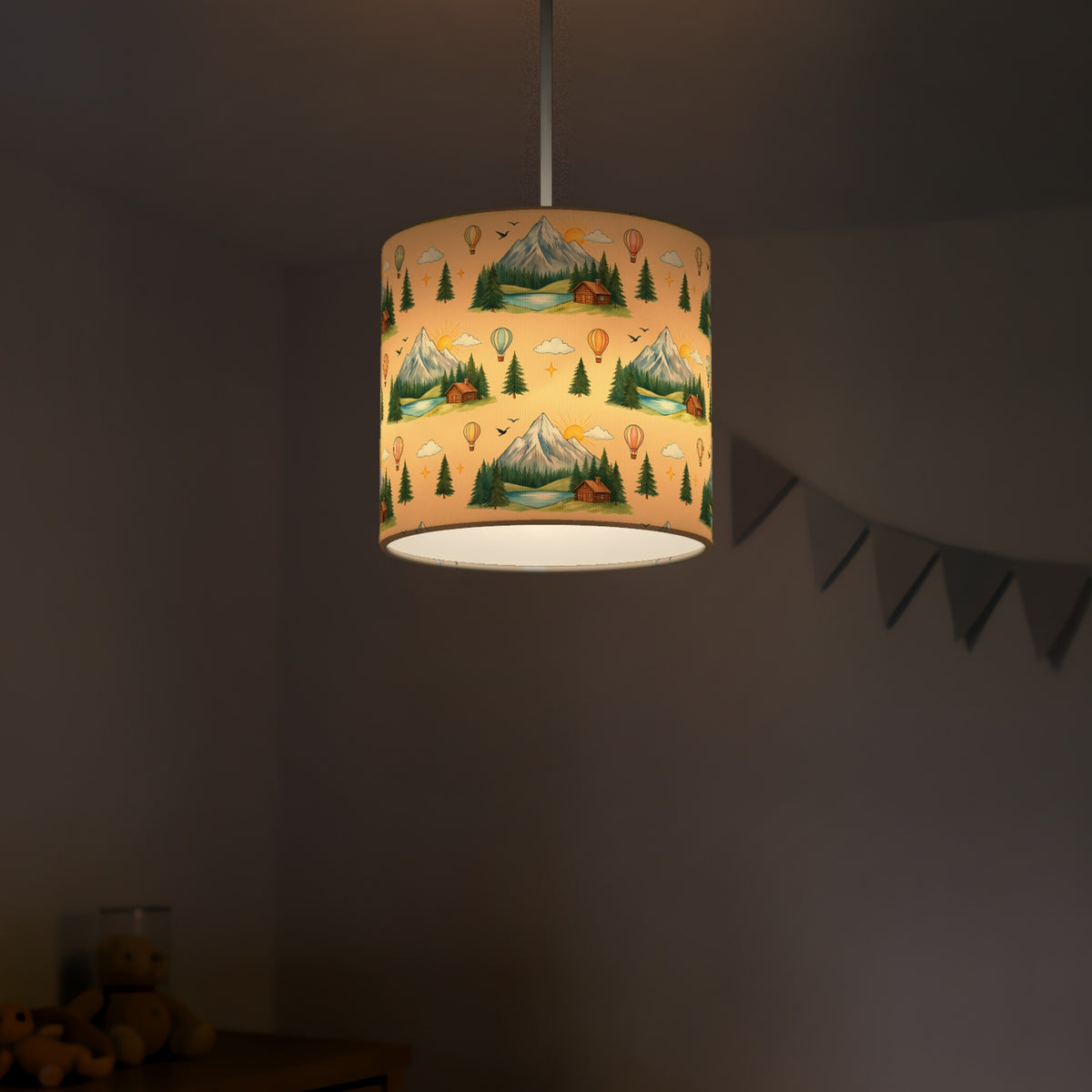 Sand Mountain Adventure lampshade - 20cm x 18.5cm Ceiling - photo 5