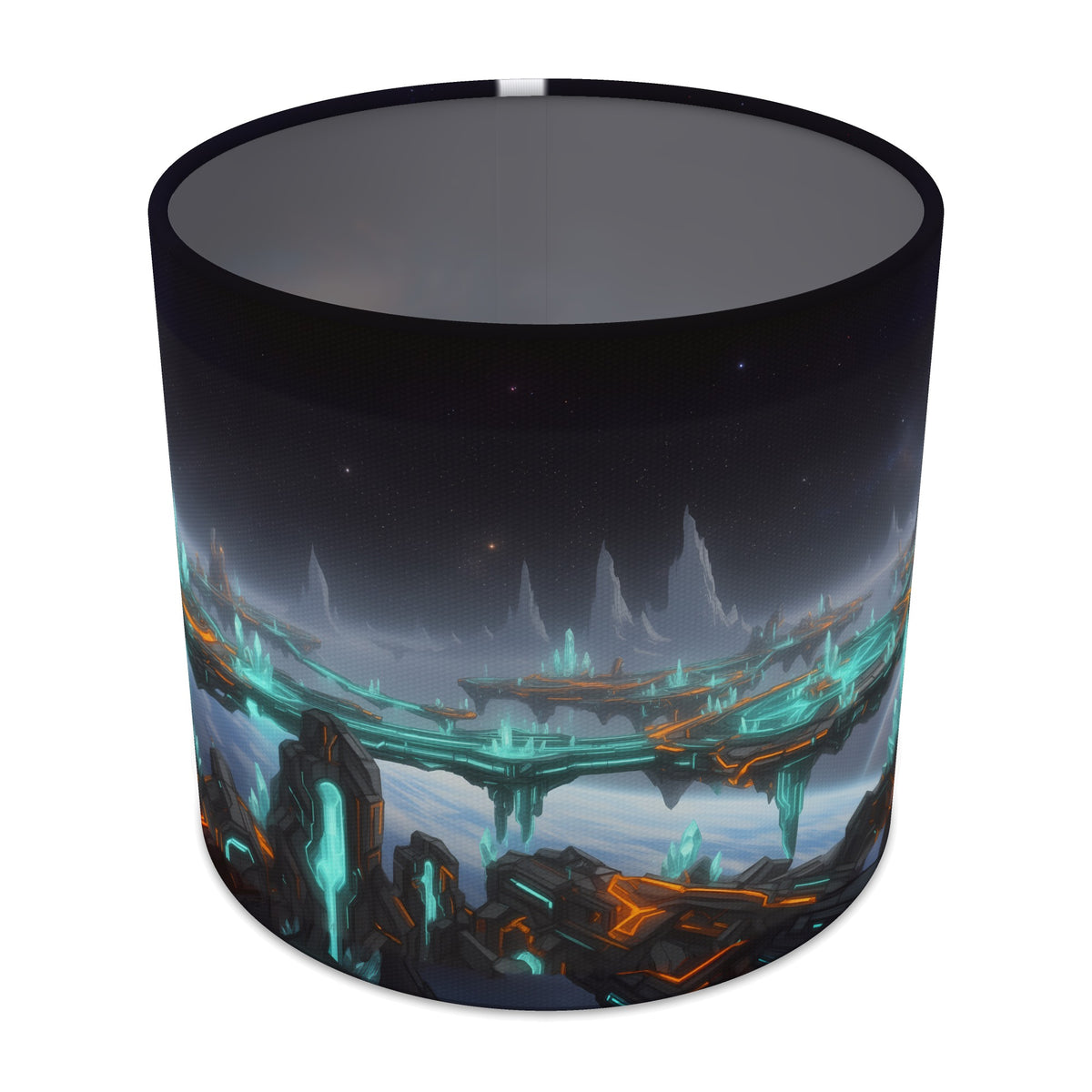Space Arena Neon Gamer World lampshade - 20cm x 18.5cm Table