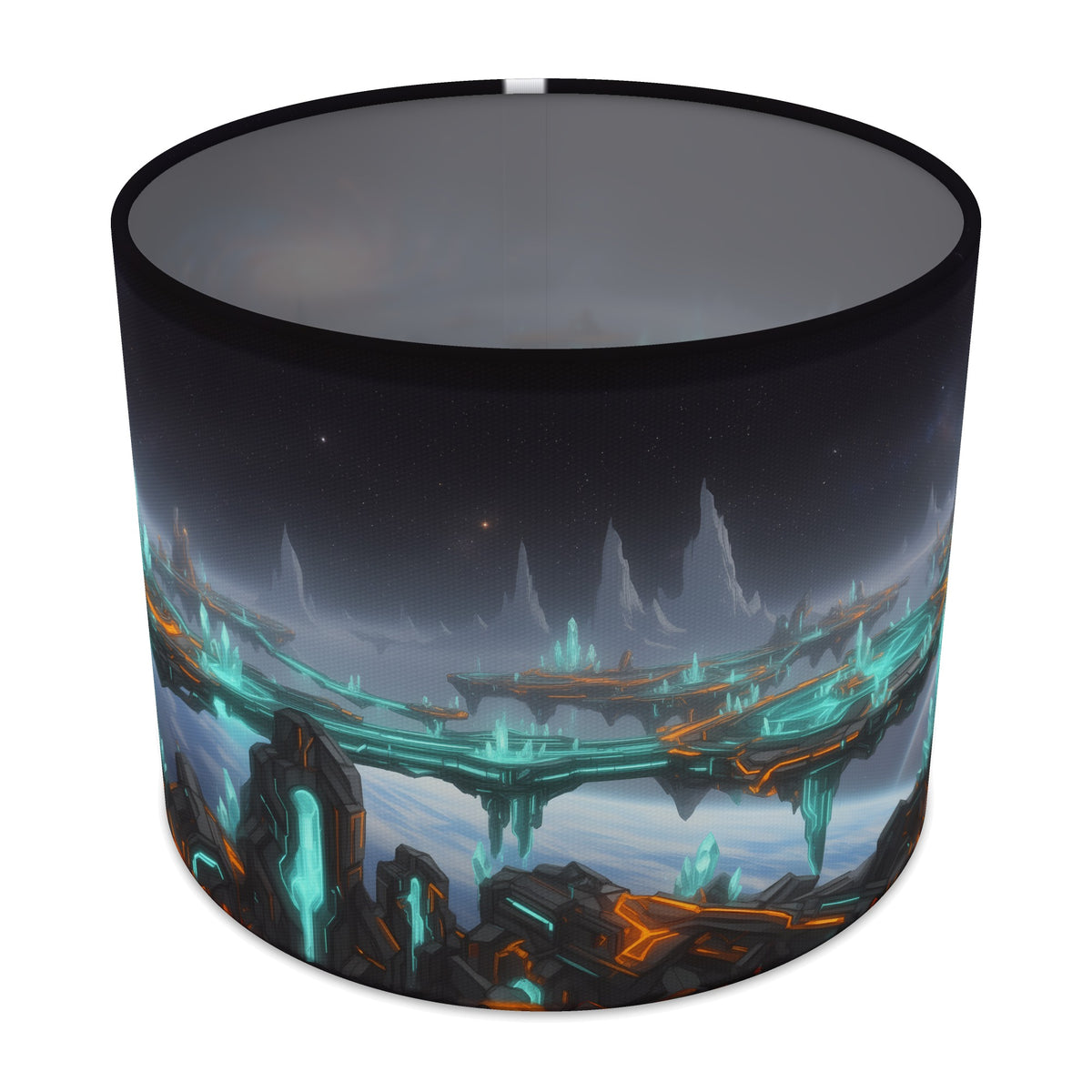 Space Arena Neon Gamer World lampshade - 25cm x 20cm Table