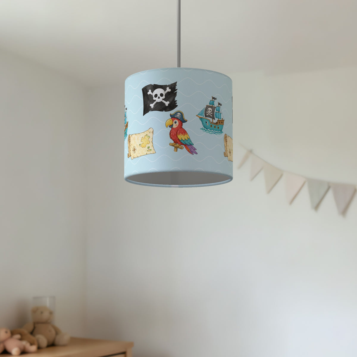 Aqua Pirates lampshade - 20cm x 18.5cm Ceiling - photo 2
