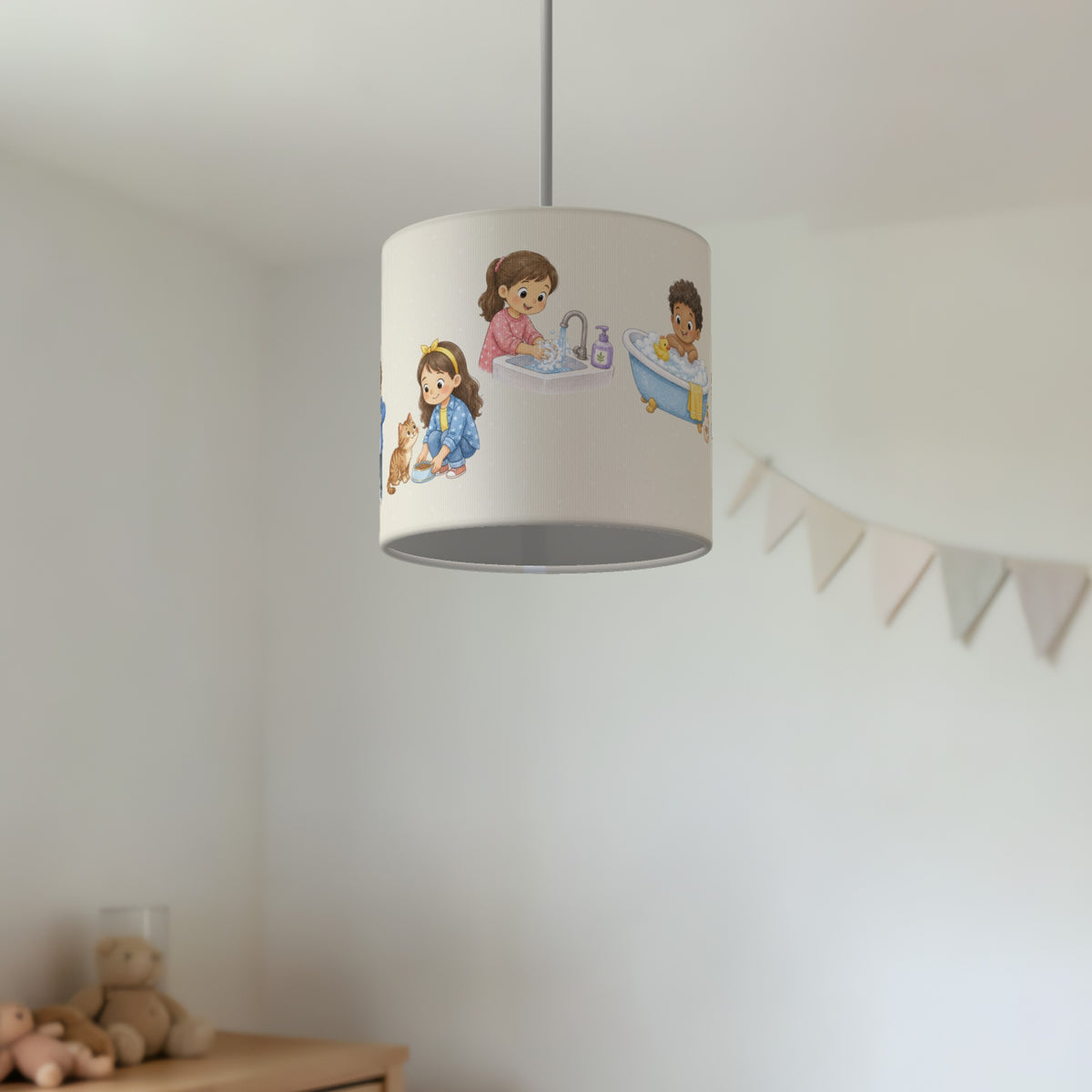 Cream Routine lampshade - 20cm x 18.5cm Ceiling - photo 2