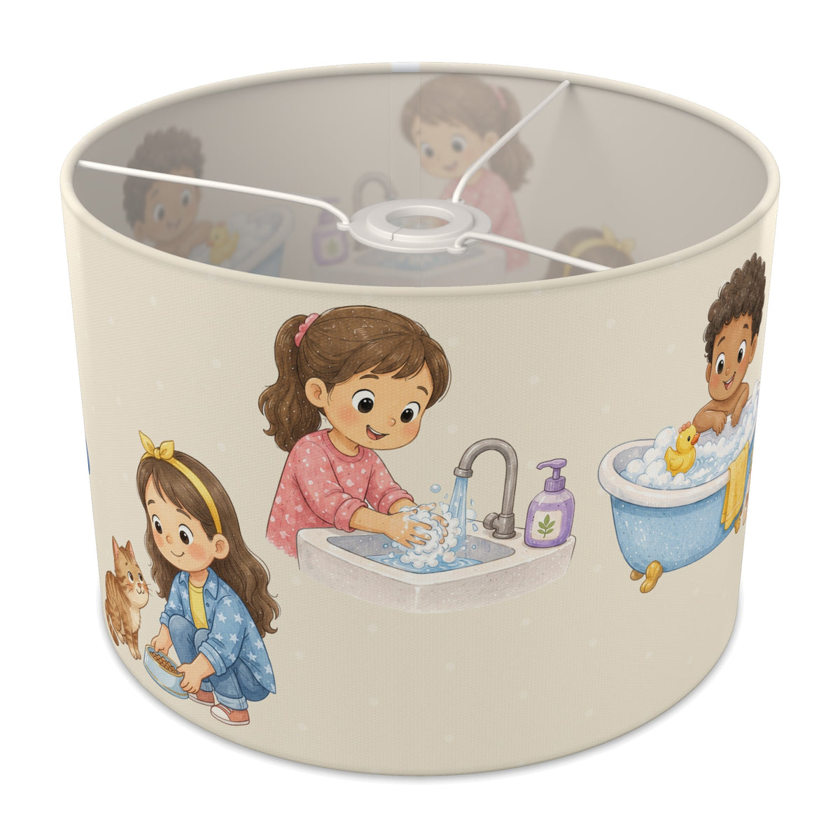 Cream Routine lampshade - 30cm x 21cm Ceiling