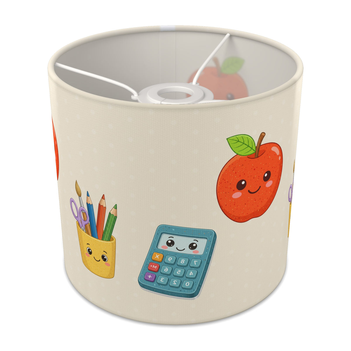 Cream School lampshade - 20cm x 18.5cm Ceiling - main photo