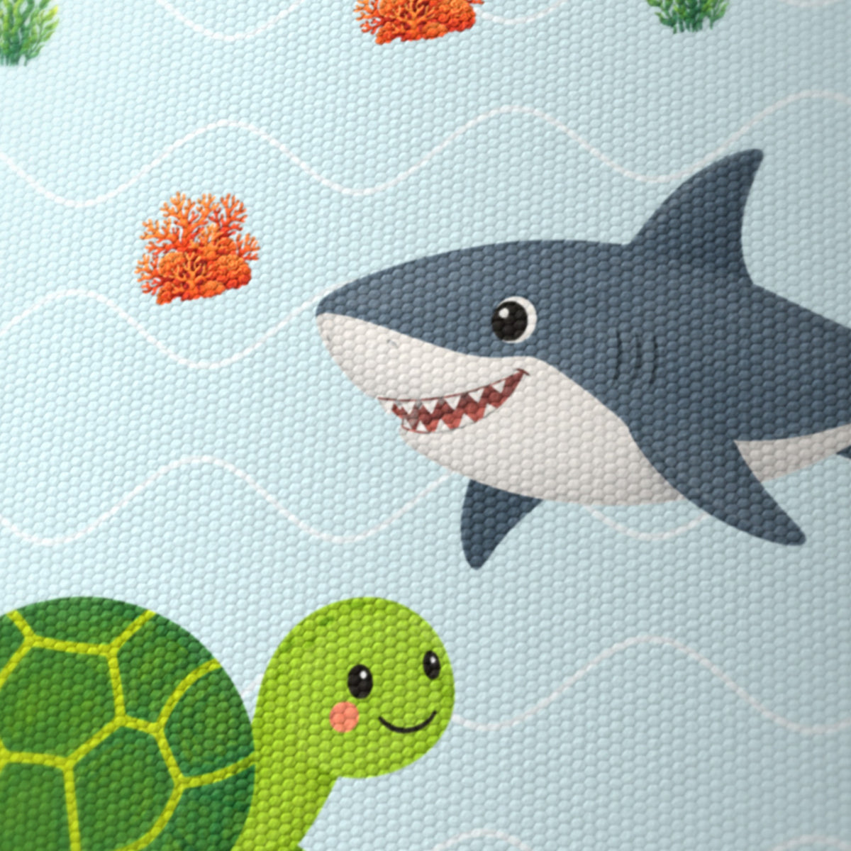 Aqua Cute Sea Friends lampshade - 20cm x 18.5cm Ceiling - photo 6