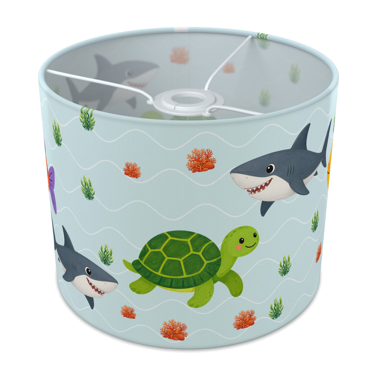Aqua Cute Sea Friends lampshade - 25cm x 20cm Ceiling