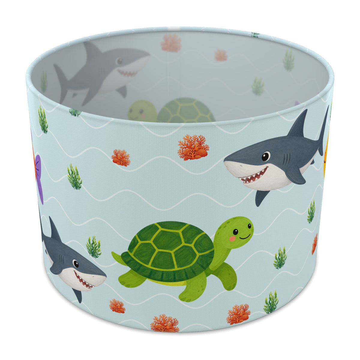 Aqua Cute Sea Friends lampshade - 30cm x 21cm Table
