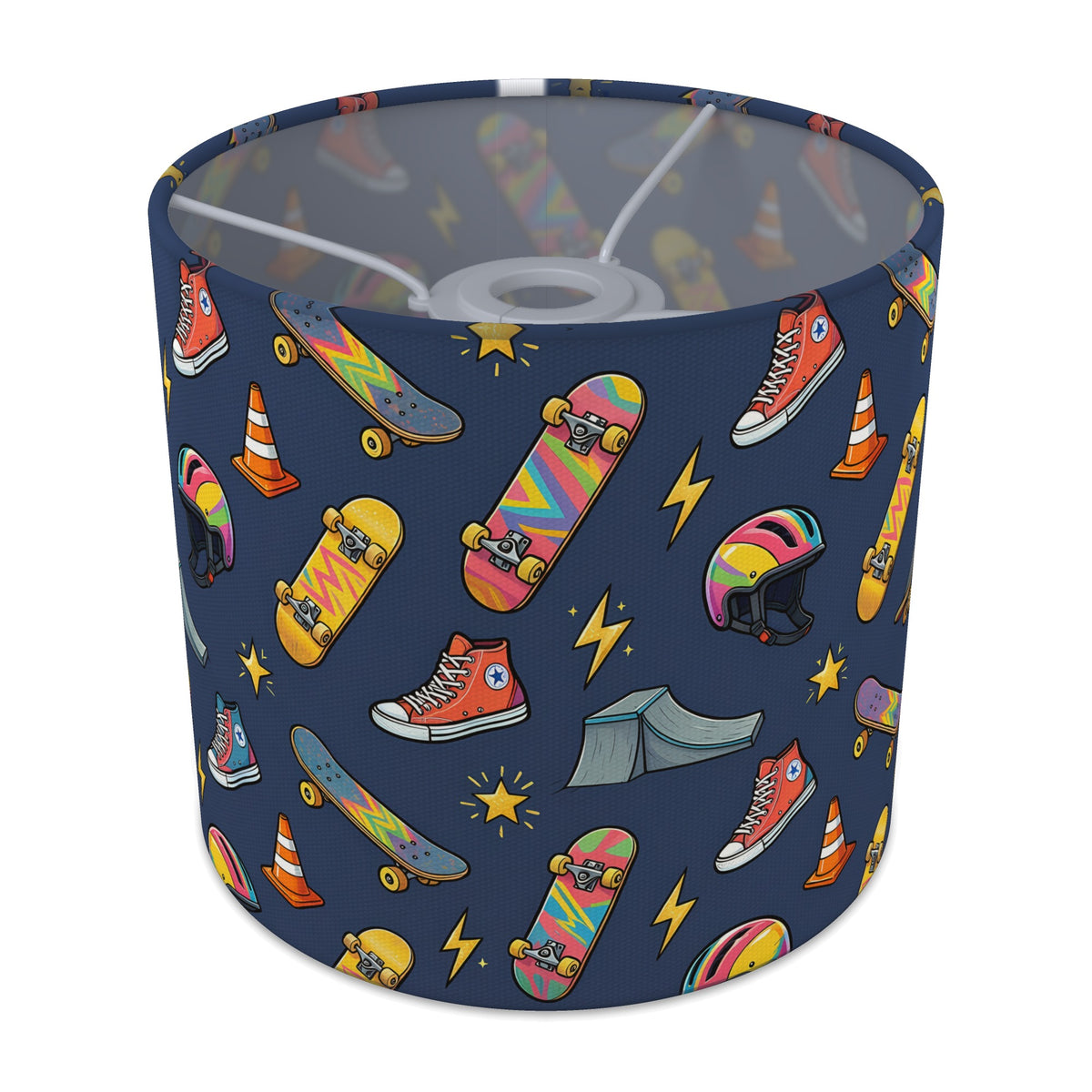 Navy Skate Crew lampshade - 20cm x 18.5cm Ceiling - main photo