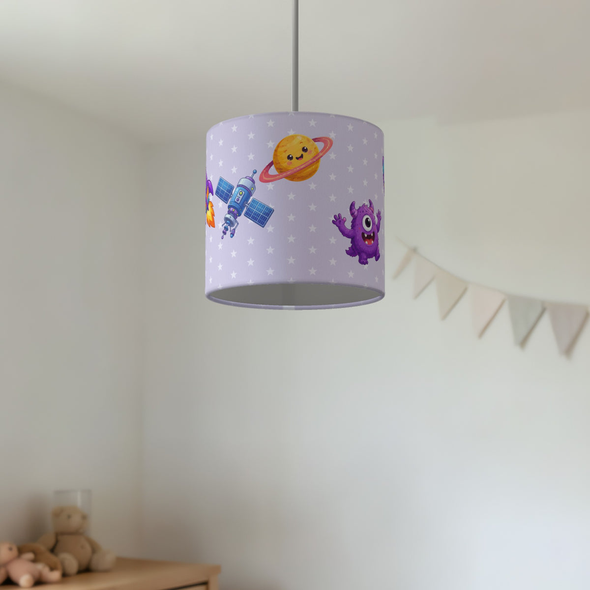 Lilac Space lampshade - 20cm x 18.5cm Ceiling - photo 2