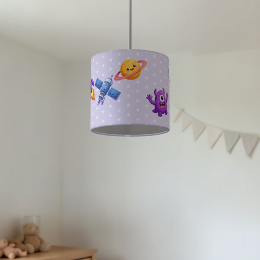 Lilac Space lampshade - 20cm x 18.5cm Ceiling - photo 2