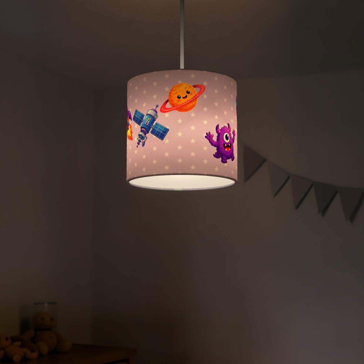 Lilac Space lampshade - 20cm x 18.5cm Ceiling - photo 5