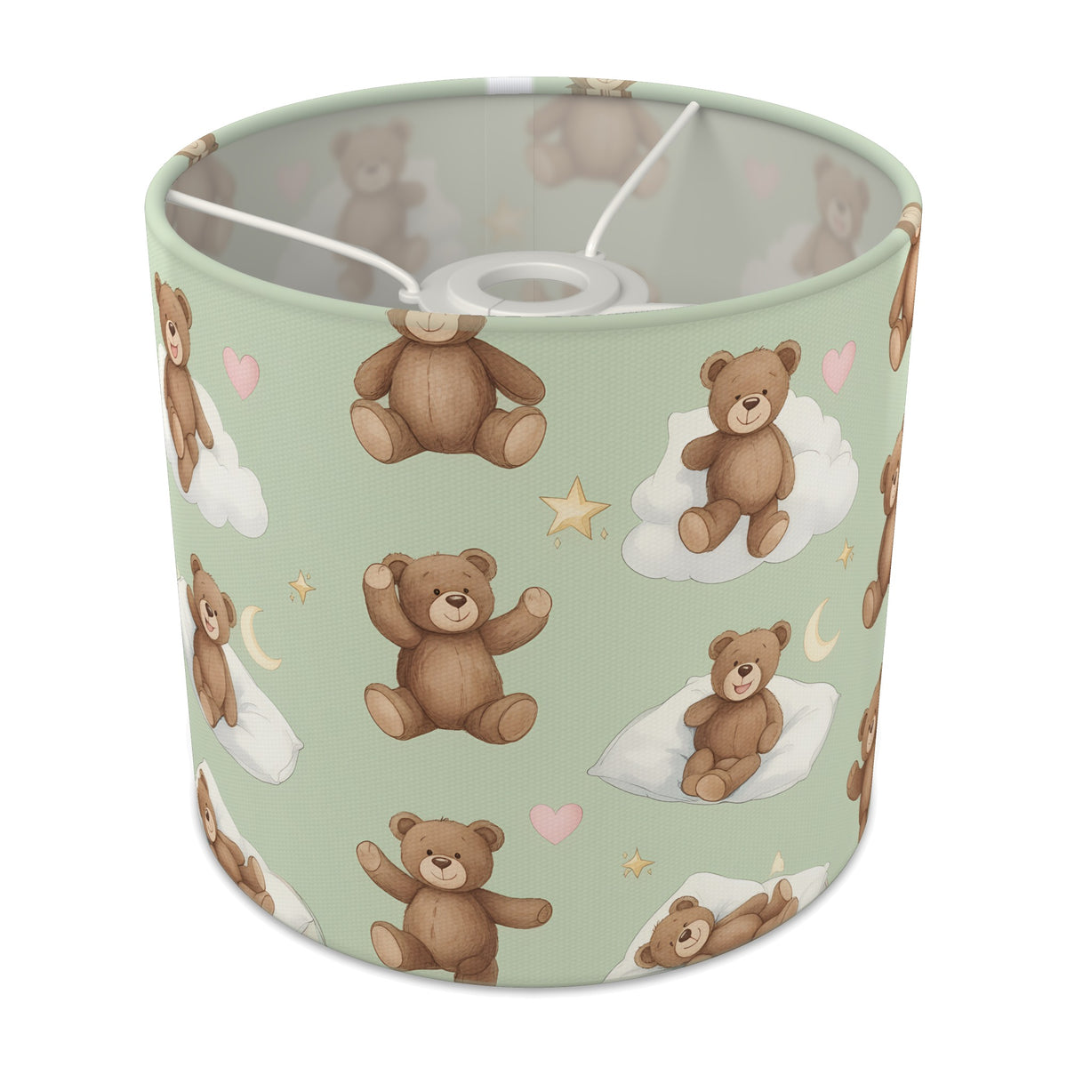 Sage Bear Hugs lampshade - 20cm x 18.5cm Ceiling - main photo