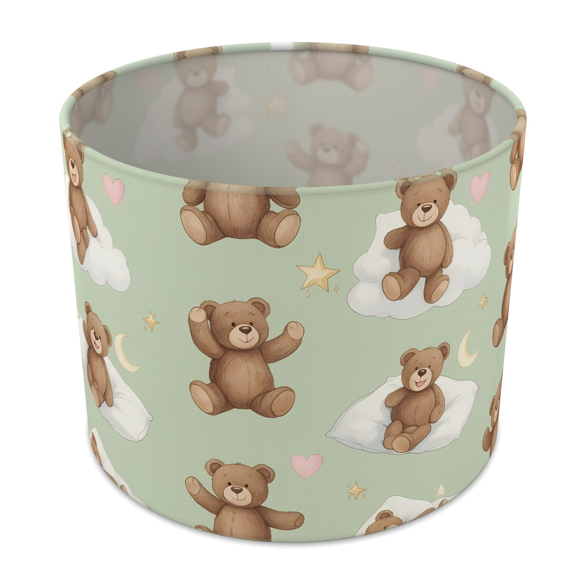 Sage Bear Hugs lampshade - 25cm x 20cm Table