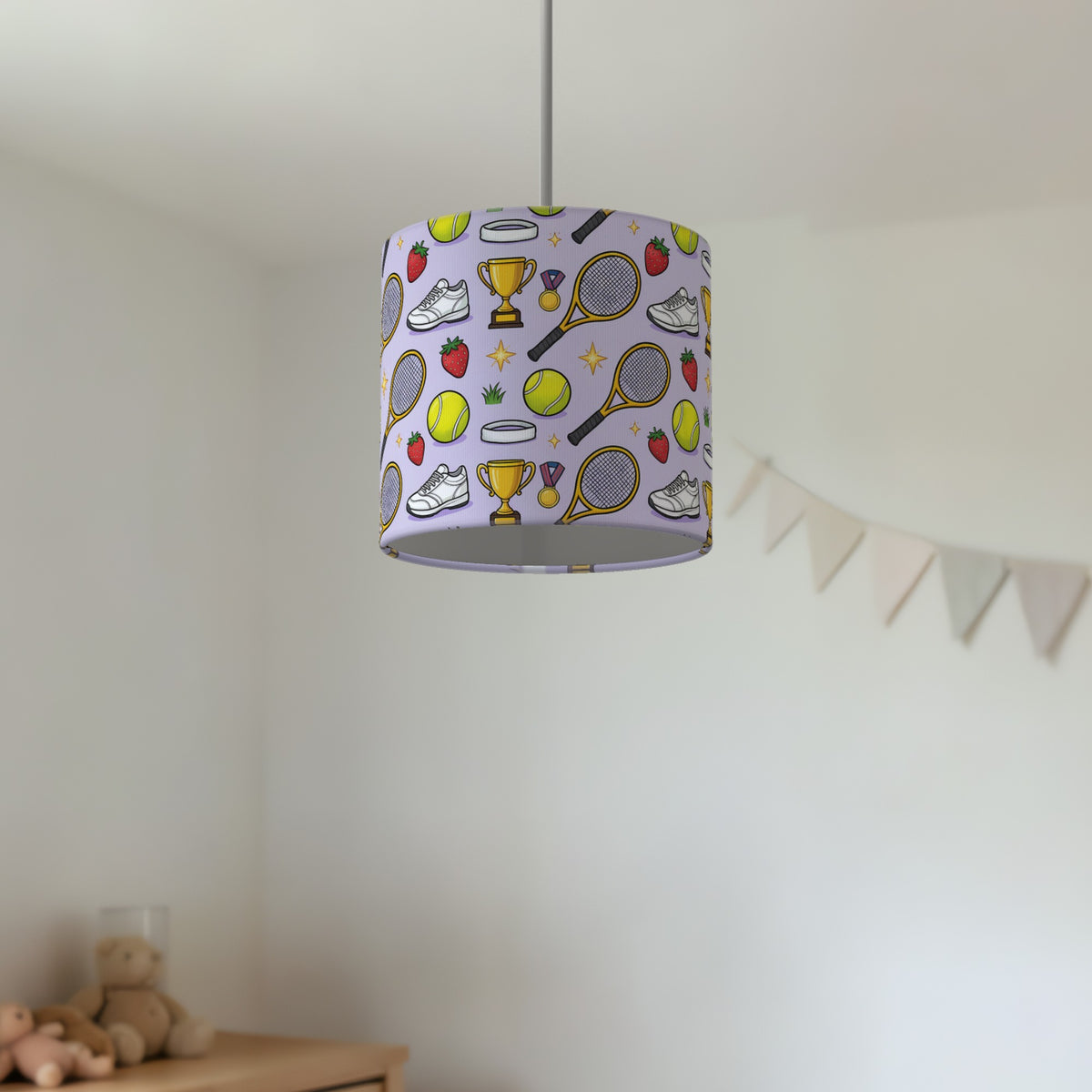 Lilac Game Set Match lampshade - 20cm x 18.5cm Ceiling - photo 2