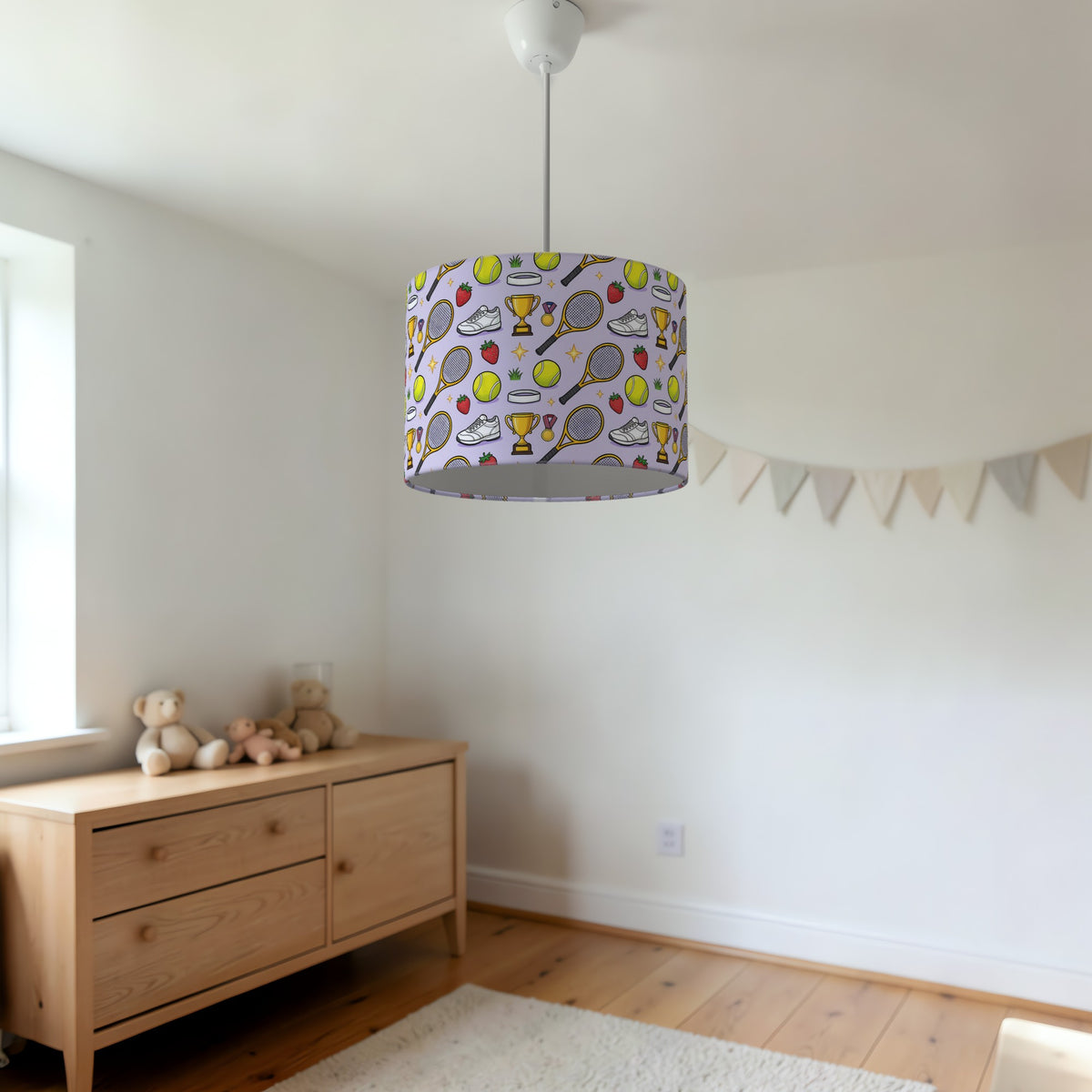 Lilac Game Set Match lampshade - 20cm x 18.5cm Ceiling - photo 3
