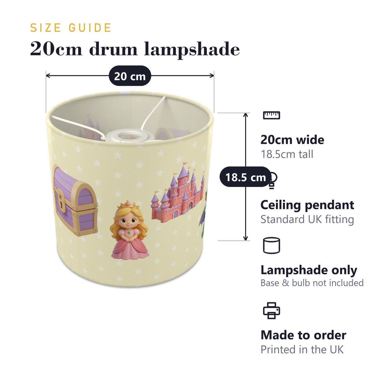 Lemon Toys lampshade - 20cm x 18.5cm Ceiling - photo 7