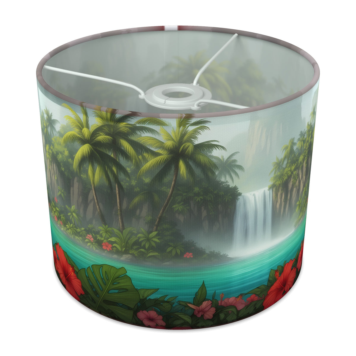 Hidden Lagoon Tropical Island lampshade - 25cm x 20cm Ceiling