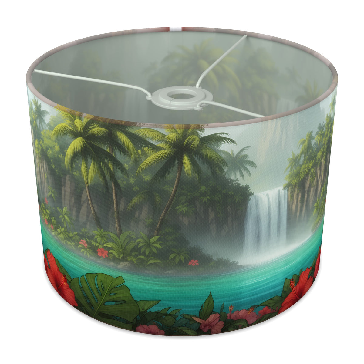Hidden Lagoon Tropical Island lampshade - 30cm x 21cm Ceiling