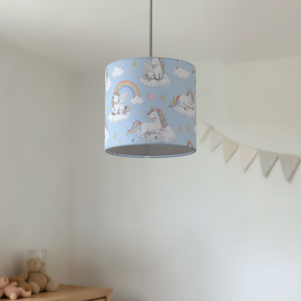 Sky Unicorn Dreams lampshade - 20cm x 18.5cm Ceiling - photo 2