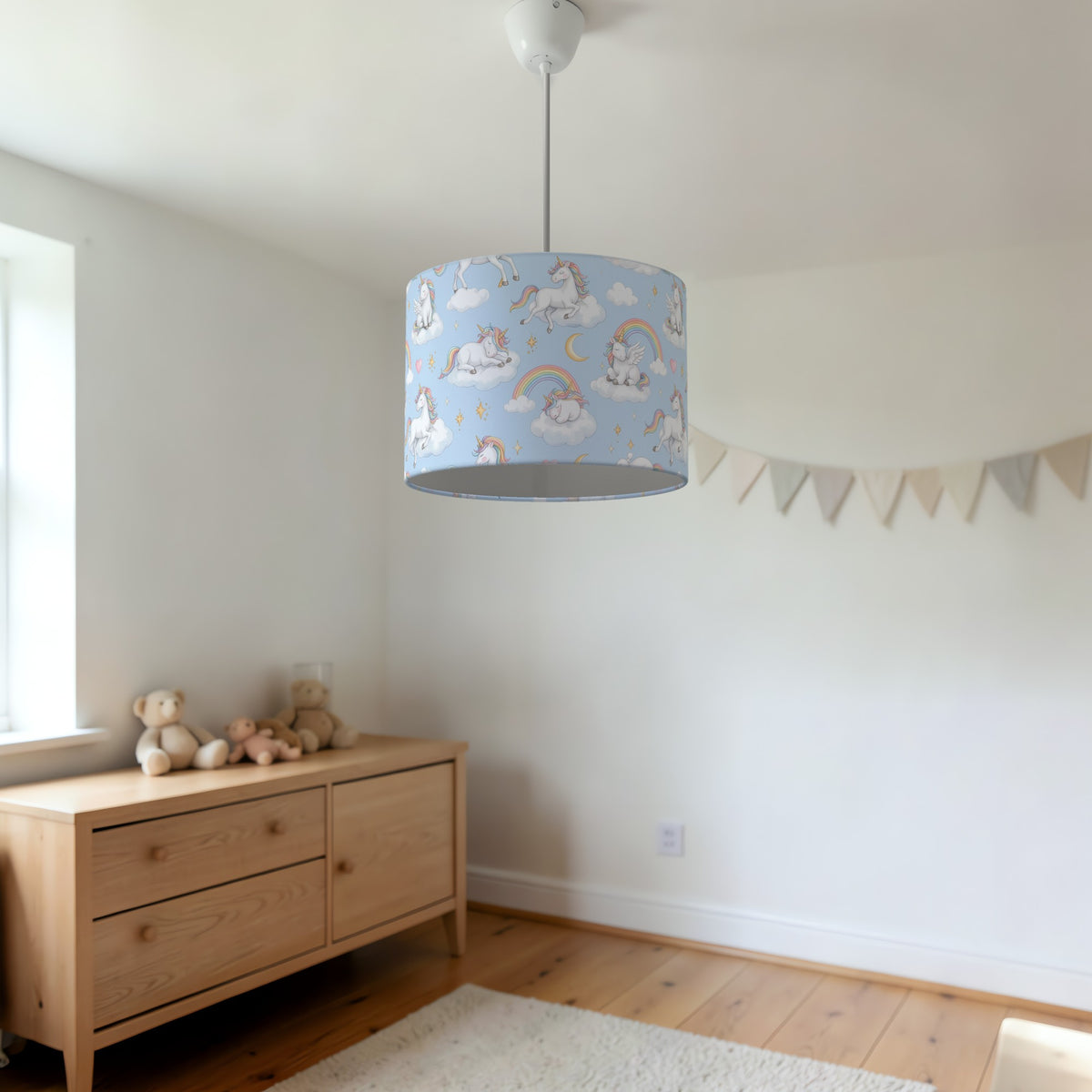 Sky Unicorn Dreams lampshade - 20cm x 18.5cm Ceiling - photo 3