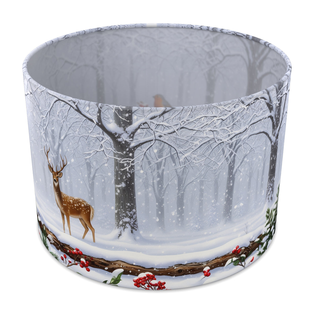 Winter Woods Woodland Walk lampshade - 30cm x 21cm Table