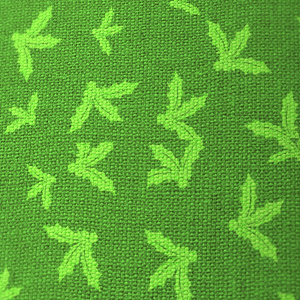 Green Holly Leaf Pattern lampshade